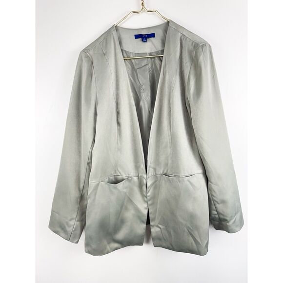 Apt. 9 Size XL Satin Blazer Emerson Green Office Career - Picture 1 of 5